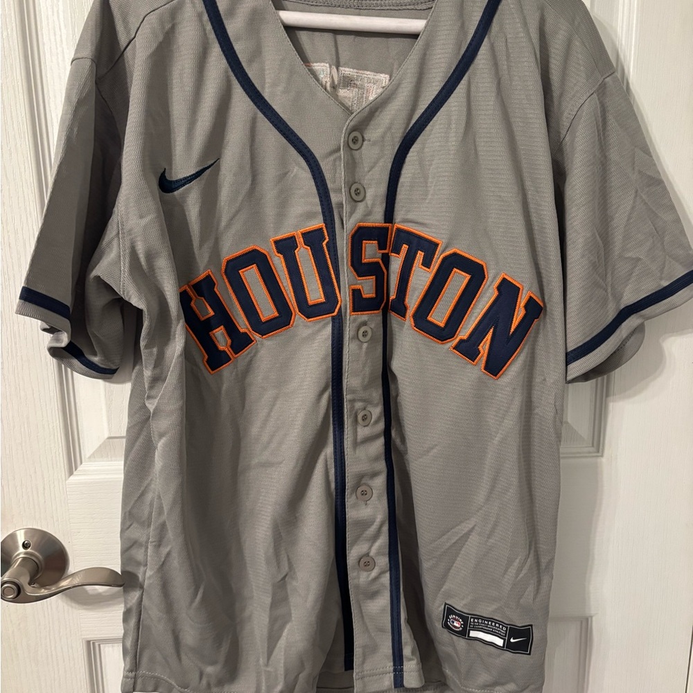 Nike Houston Gray Baseball Jersey